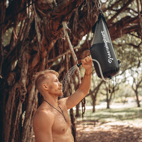 The Green Elephant 2-in-1 Portable Shower & Dry Bag 20L