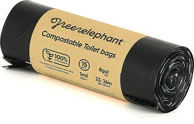 100% Compostable Toilet Bags